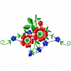 Flowers And Tree Embroidery Design 2 Flowers And Tree Embroidery Design 2